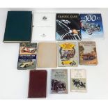 A great collection of books on the motor car including the nicely bound History of the motor car