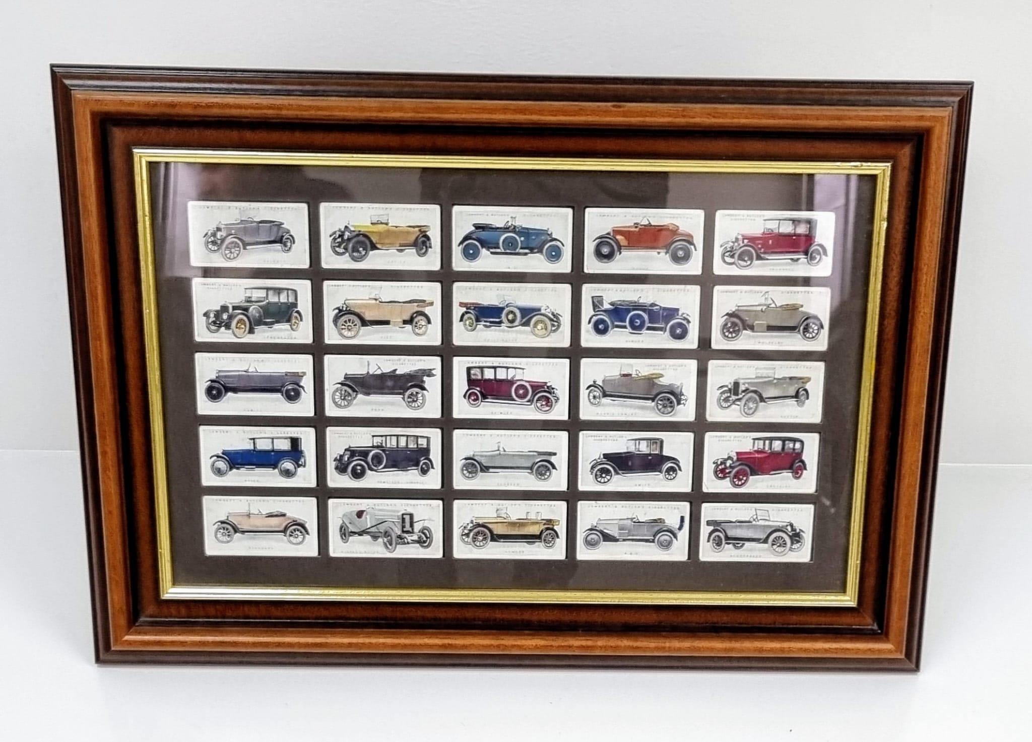 Three sets of vintage Classic car cigarette cards by Lambert and Butler and Mills all in nice double - Image 2 of 6