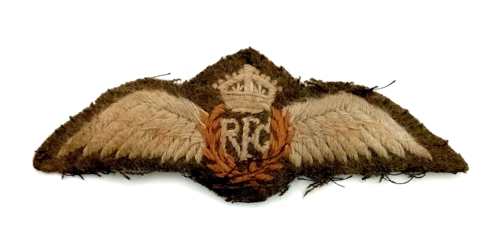 WW1 British Royal Flying Corps Pilots Cloth Wings.