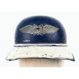 RARE WW2 German Luftshutz (Air Raid Police) Captains Helmet.