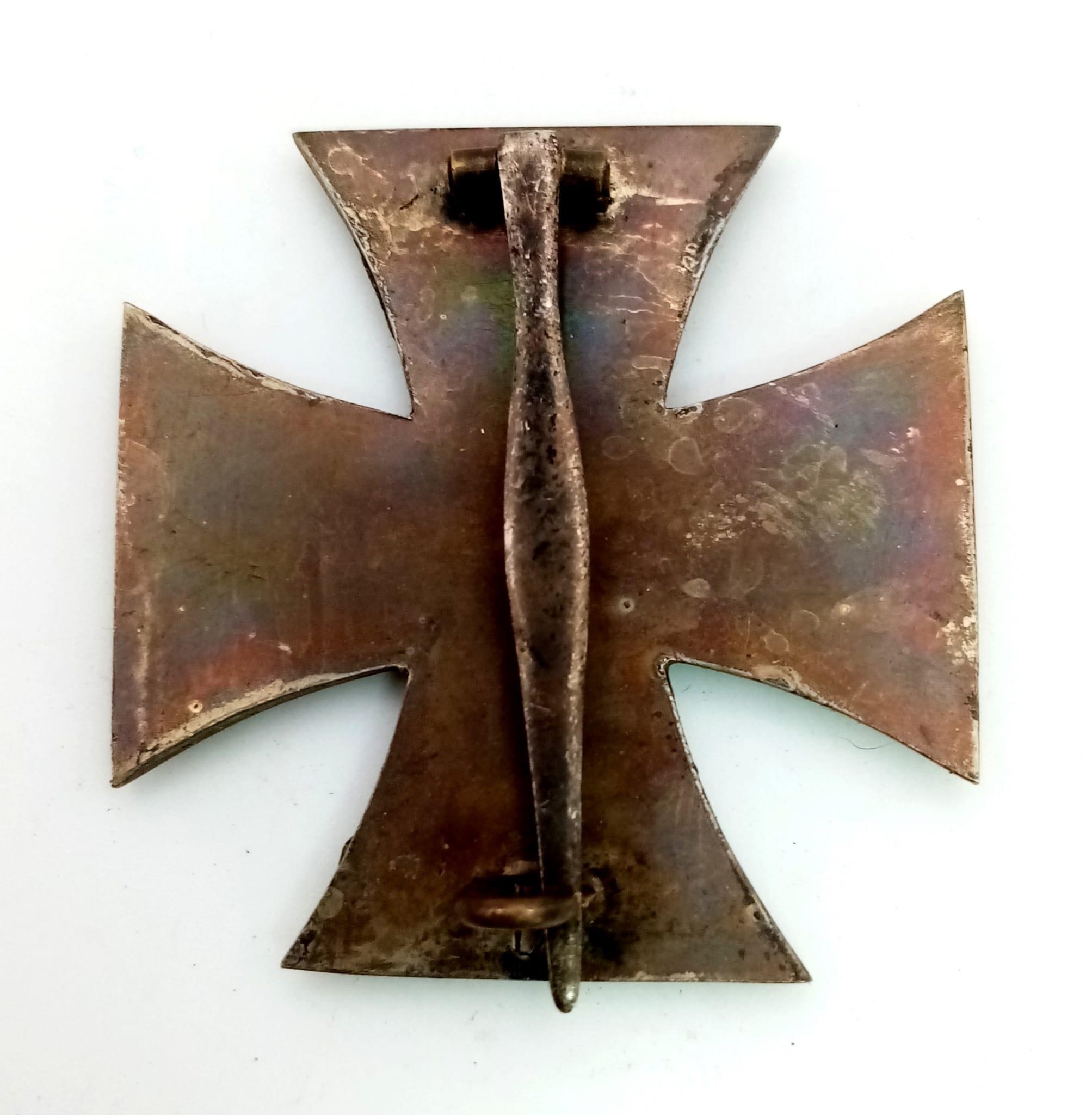 WW1 Imperial German Iron Cross 1st Class in Box. 3 Part Construction – Iron Centre. - Image 3 of 4