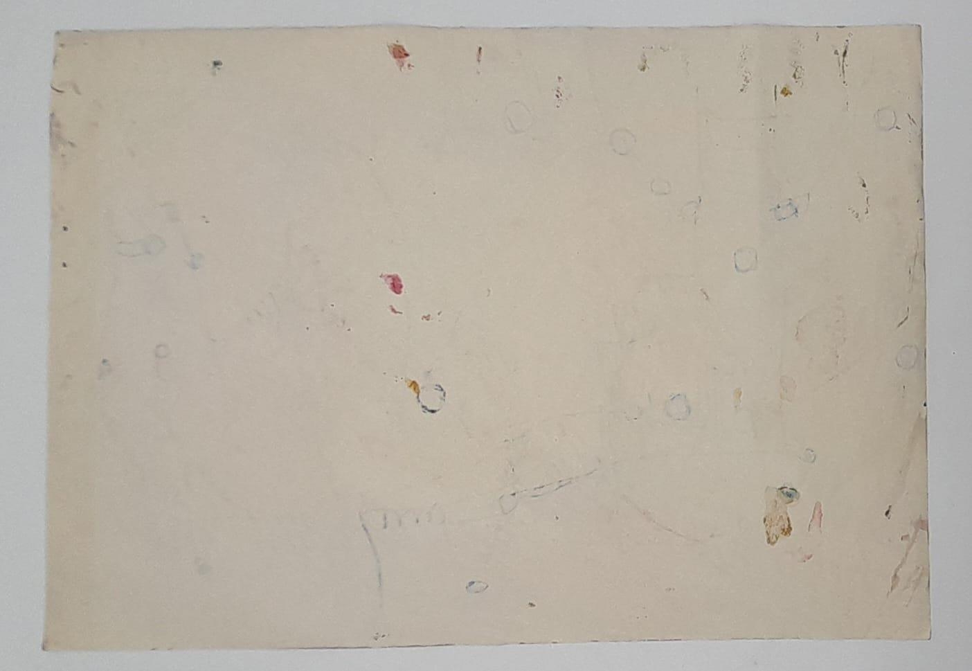 A MODERN ABSTRACT PIECE OF ART BY W. POPIELARCZYK DATED 1961 THIS FAMOUS POLISH ARTIST HAS USED - Image 4 of 4