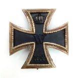 WW1 Imperial German Iron Cross 1st Class in Box. 3 Part Construction – Iron Centre.