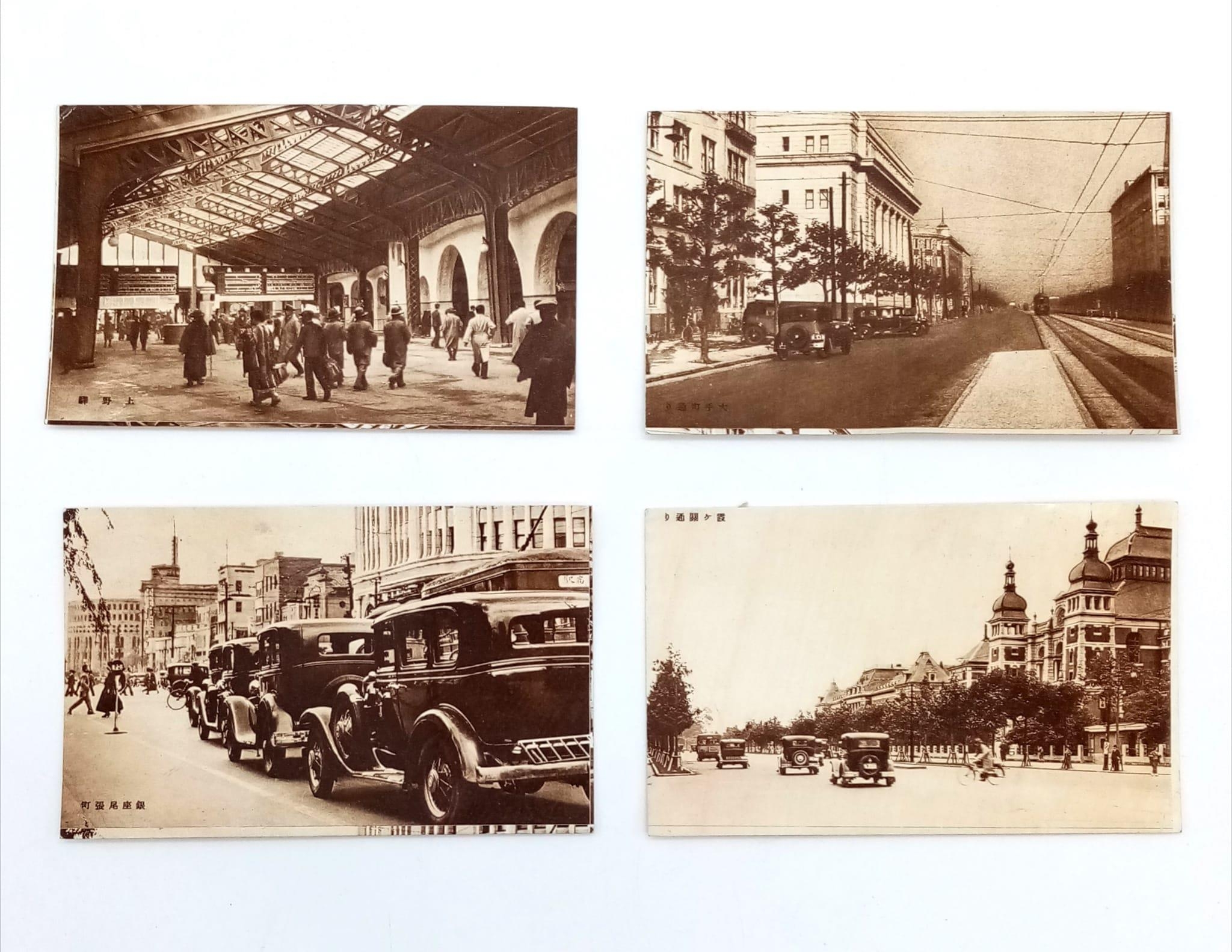 A collection of Early 1920s Postcards from Tokyo, Japan. 16 in total. 16 x 9cm - Image 2 of 3