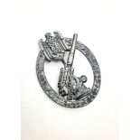 WW2 German Army Flak Badge. Marked “30” on the back.