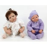 A pair of Re Born silicone lifelike dolls. In excellent condition.
