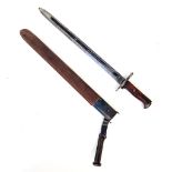 WW1 US 1905 Pattern Springfield Bayonet. Maker: Rock Island Armoury 1907 Dated.