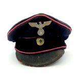 3rd Reich Fireman’s Visor Cap from a Bavarian Station.