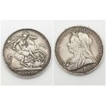 A Queen Victoria 1900 Silver Crown Coin. Please see photos for conditions.