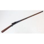 An Antique Matchlock Rifle. 154cm Length Issue No 307 to Stock.
