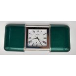 A NEPRO TRAVELLING MINATURE ALARM CLOCK . 5 X 3cms