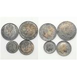 A Set of 1904 Silver Maundy Money. 1d - 4d coin set in original fitted case. Please see photos for