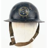 WW2 British Home Front N.A.S.C. Helmet National Aircraft Spotters Club.