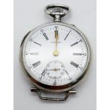 An Antique Longine Ladies Silver Pocket Watch. Winner of multiple gold and silver medals at the