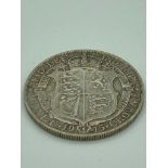 SILVER HALF CROWN 1915 in very fine condition having clear wording and detail to both sides.