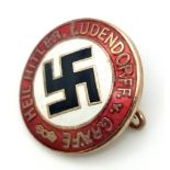 3rd Reich NSDAP Sympathiser Badge. Hitler Ludendorff V. Gräfe.