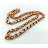 An Antique 9K Gold (tested) Albert Watch Chain. 43cm length. 43.42g