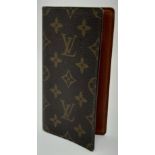 A Louis Vuitton Document/Passport Holder. Monogram canvas. Leather interior. 16 x 9cm. In good