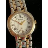 Ladies ACCURIST LB 839 Quartz Wristwatch, finished in two tone metal with matching bracelet.