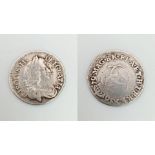 A Charles II 1679 Silver Threepence Coin. S3386. Please see photos for conditions.