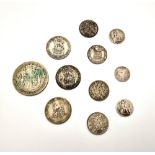 A Parcel of 11 Pre-1947 Silver British Coins Comprising Dates 2 x 1836, 1887, 1920, 1922, 1927,