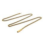 A 9K Yellow Gold Thin Rope Necklace. 44cm. 4.87g