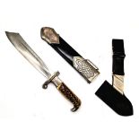 3rd Reich R.A.D Hewer Dagger Model 1934 Maker: Eichorn with impossible to find hanger – all well