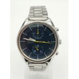 A Rare Vintage Seiko 6138-3002 Automatic Chronograph Gents Watch. Stainless steel strap and case -