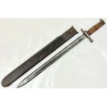 WW1 American M1905 Springfield Bayonet Dated 1908. Maker: Springfield Armoury.