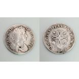 A Charles II 1679 Silver Fourpence Coin. S3384. Please see photos for conditions.