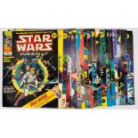 A Selection of Very Collectable 1970s - 24 Marvel Star Wars Weekly Comics. 1 -26. Missing editions