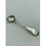 Antique SILVER MUSTARD/CONDIMENT SPOON having clear hallmark for William Eaton London 1837. Rare