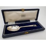 An Excellent Condition Queen Elizabeth Coronation 1953 Fully Hallmarked Silver Spoon by Garrard
