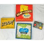 A selection of fun family games from the 1950's including the rare TARGETTE a game of craft with