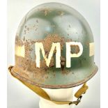 WW2 US Swivel Bale US MI Helmet Military Police.