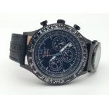 An Unworn in Box Swiss Aviator Traveller Collection Dual Time Quartz Chronograph Watch 45mm Case