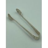 Antique SILVER TONGS having clear hallmark for Walker and Hall Sheffield 1901. Exceptional