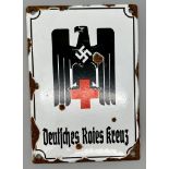 WW2 German Red Cross Centre Enamel Sign.