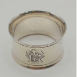 Antique Cailar & Bayard Metallonide Silver Plated Napkin Ring. 54mm Diameter, 30mm Height. Full