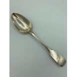 Antique SILVER Early Victorian TABLESPOON,having rare Hallmark for Chawner and Adams London 1840.