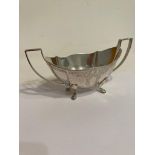 Magnificent vintage SOLID SILVER BOWL by Barker brothers of Birmingham. Nicely decorated all round