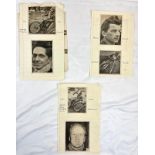 Six Vintage World Class Speedway Riders Signatures. Including: Jack Geran, Ron How and Marian