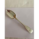 Antique early Victorian SILVER TABLESPOON with rare Exeter hallmark for William Rawlings Sobey 1840.