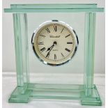 A Churchill Quartz Mantle Clock, 25cm x 24cm.