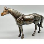 A Bronzed Sculpture of a Horse. 18cm x 13cm.