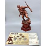 A Danbury Mint Desert Victor - The Battle of El Alamein. An exclusive bronzed sculpture of a British