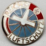 WW2 German Luftshutz (Air Raid Police) Lapel Pin.