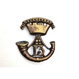 Circa 1874 – 81 13th of Foot (Somerset Light Infantry) Glengarry Cap Badge.