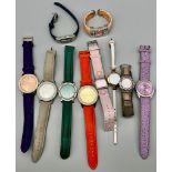 SELECTION OF 10 STRAP WATCHES AF