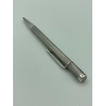 Vintage SILVER PROPELLING PENCIL with full UK hallmark.
